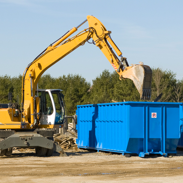 are there any restrictions on where a residential dumpster can be placed in Lakin